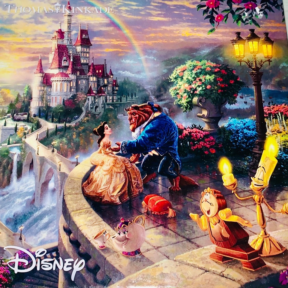 Disney 🌹Beauty & the Beast Puzzle Thomas Kinkade